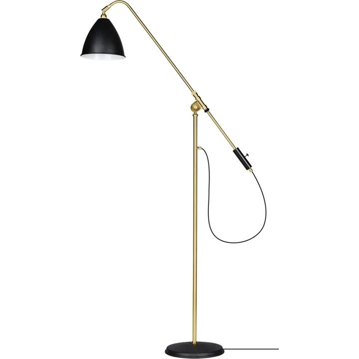 GUBI Bestlite BL4 Sort/Messing – gulvlampe — produktfoto