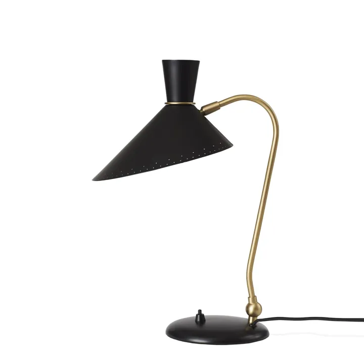 Warm Nordic Bloom Sort Noir – bordlampe — produktfoto