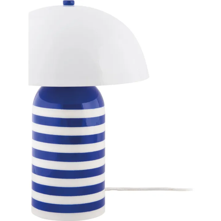 Leitmotiv Rayado Retro , stribet blå – bordlampe — produktfoto