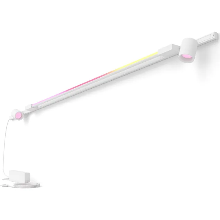 Philips Hue Perifo strømskinnesæt til væg, 2 skinnespots, hvid – væglampe — produktfoto