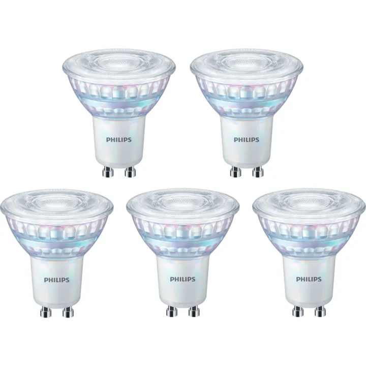 Philips Master Value GU10 spotpære, 2700K, 3,7W, 5-pak – pære — produktfoto