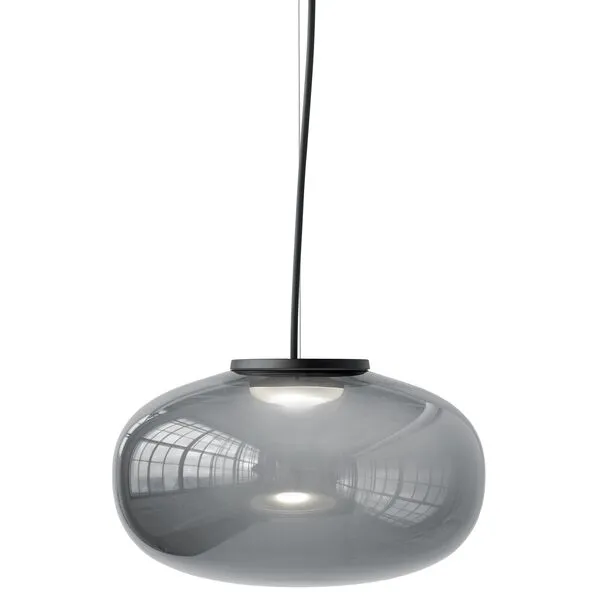 New Works Karl-Johan LED Ø40 Røgfarvet Glas – pendel — produktfoto