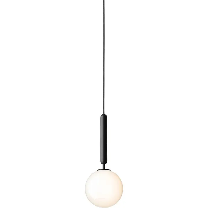 Nuura Miira 1 Rock Grey & Opal Hvid Lille – pendel — produktfoto