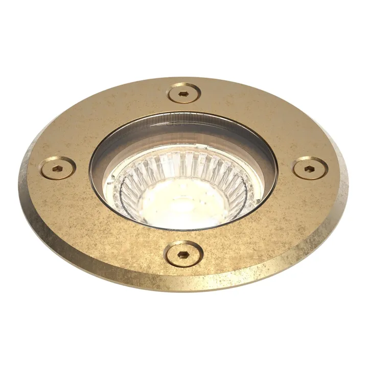 Astro Gramos Round Spot Solid Messing – spot — produktfoto