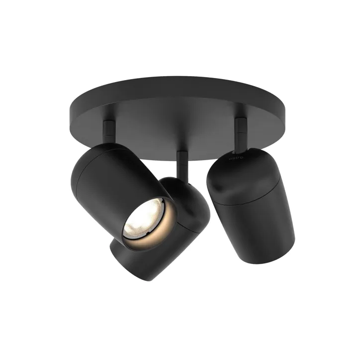Astro Koto Triple Round Mat Sort – loftlampe — produktfoto