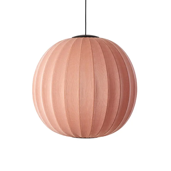 Made By Hand Knit-Wit Round Ø75 Coral LED – pendel — produktfoto