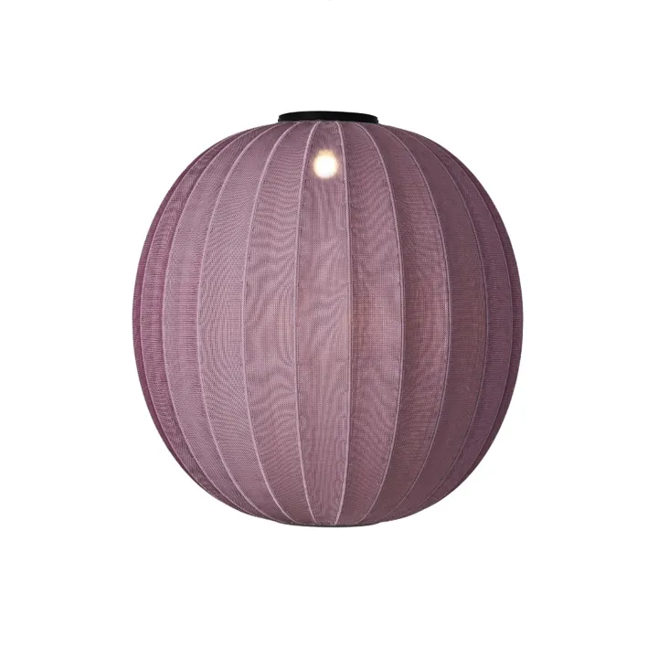 Made By Hand Knit-Wit 75 Rund Burgundy – loftlampe — produktfoto