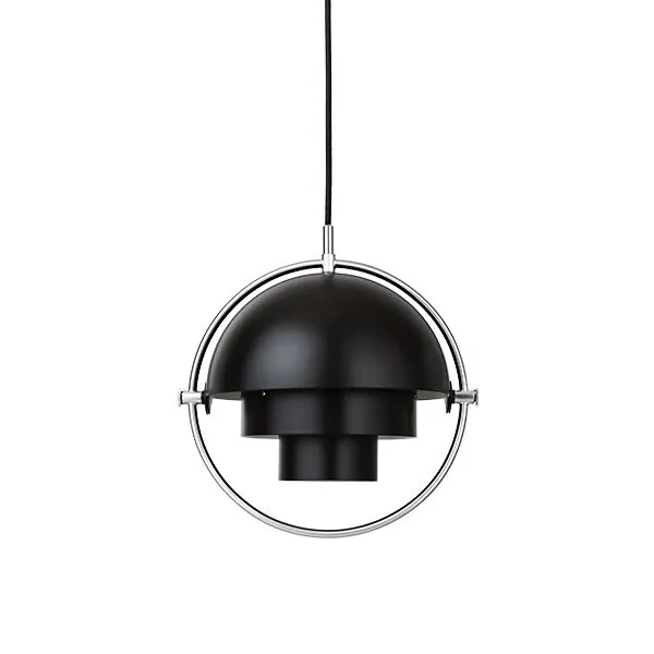 GUBI Multi-Lite Lille Krom & Sort – pendel — produktfoto