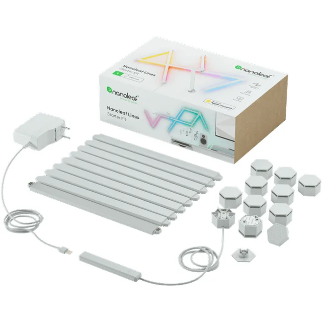 Nanoleaf Lines Starter Kit - 9PK Led Lys – væglampe — produktfoto