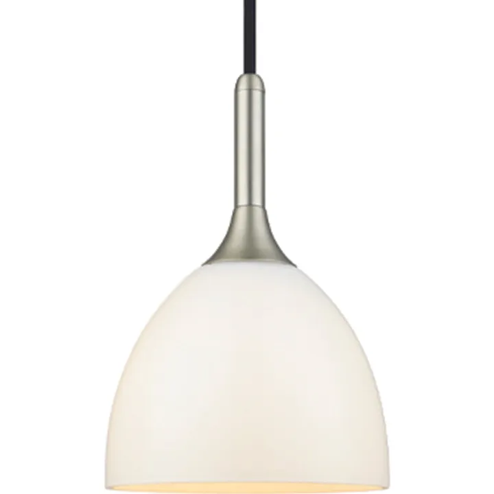 Halo Design Bellevue , glas/børstet stål, Ø24 cm – pendel — produktfoto