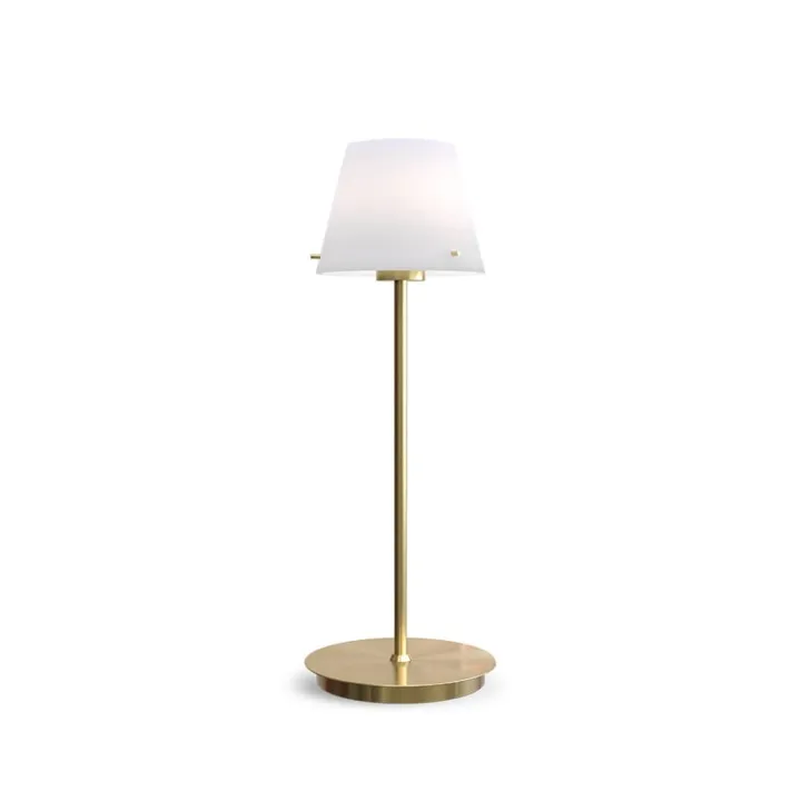 Herstal Gil Satin Messing – bordlampe — produktfoto