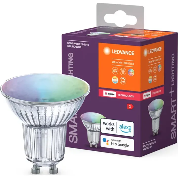Ledvance Smart+ Zigbee GU10 spotpære, 2700K-6500K, 4,9W – pære — produktfoto