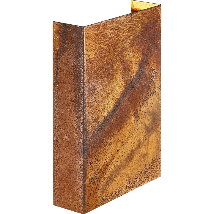 Nordlux Fold 15 udendørs , corten – udendørs væglampe — produktfoto