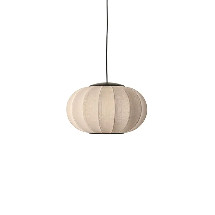 Made By Hand Knit-Wit Oval Ø45 Sandstone LED – pendel — produktfoto