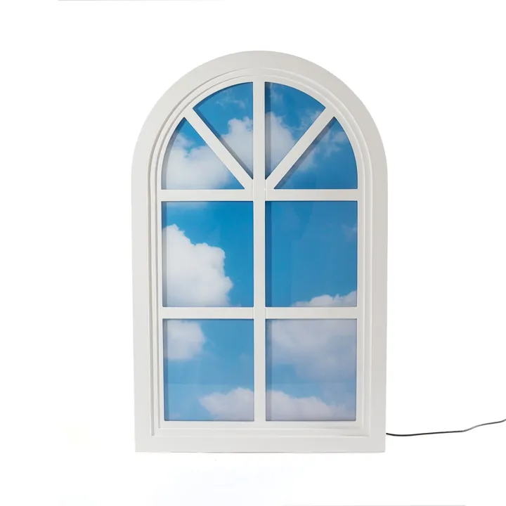 Seletti Windows Loft Hvid/Blå – væglampe — produktfoto