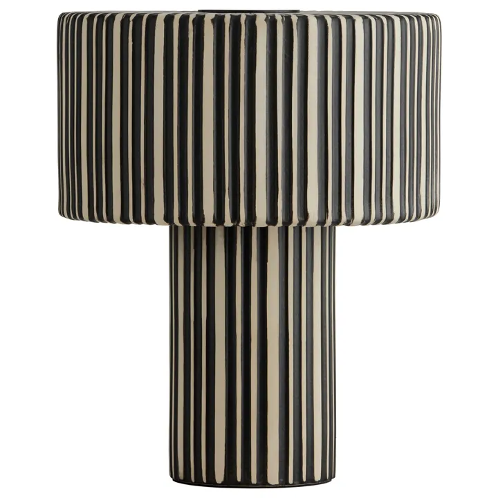 Decotique Vega Sort/Beige – bordlampe — produktfoto
