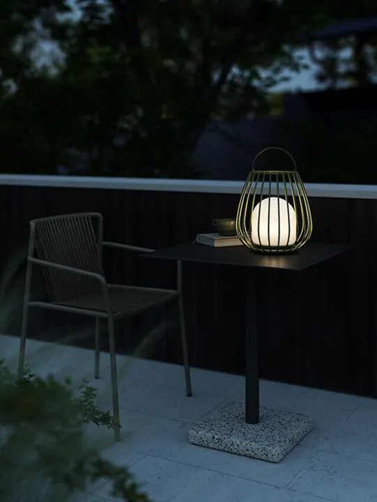 Nordlux Jim To-Go batterilampe, grøn – transportabel bordlampe — produktfoto