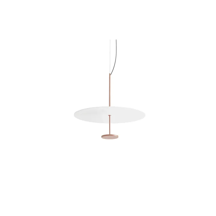 Linea Light collection Stilo_P Ø54 Beige Rød – pendel — produktfoto