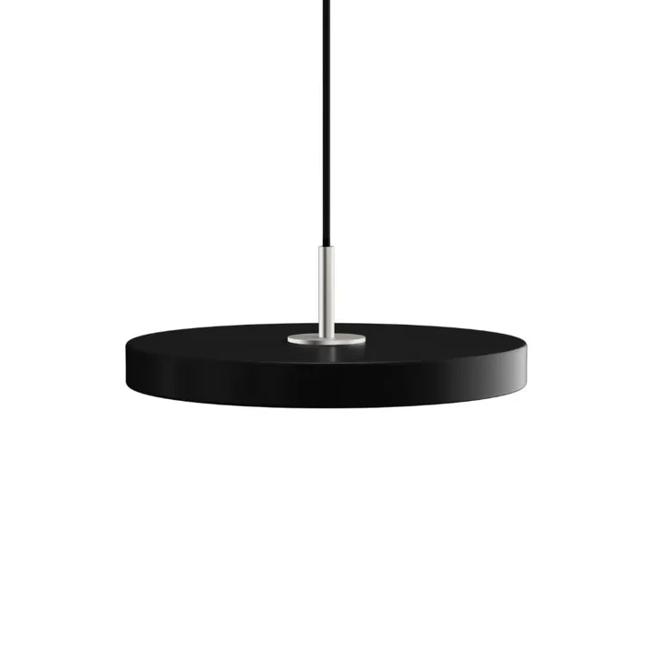 Umage Asteria Plus Mini Black m/ Ståltop – pendel — produktfoto