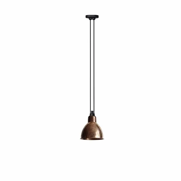 La Lampe Gras N322 Rå Kobber & Hvid Round – pendel — produktfoto