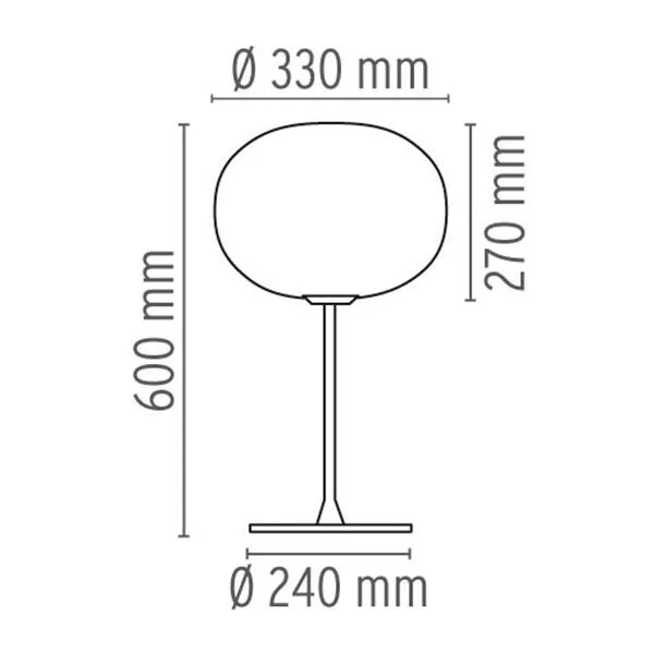 Flos Glo-Ball T1 – bordlampe — produktfoto