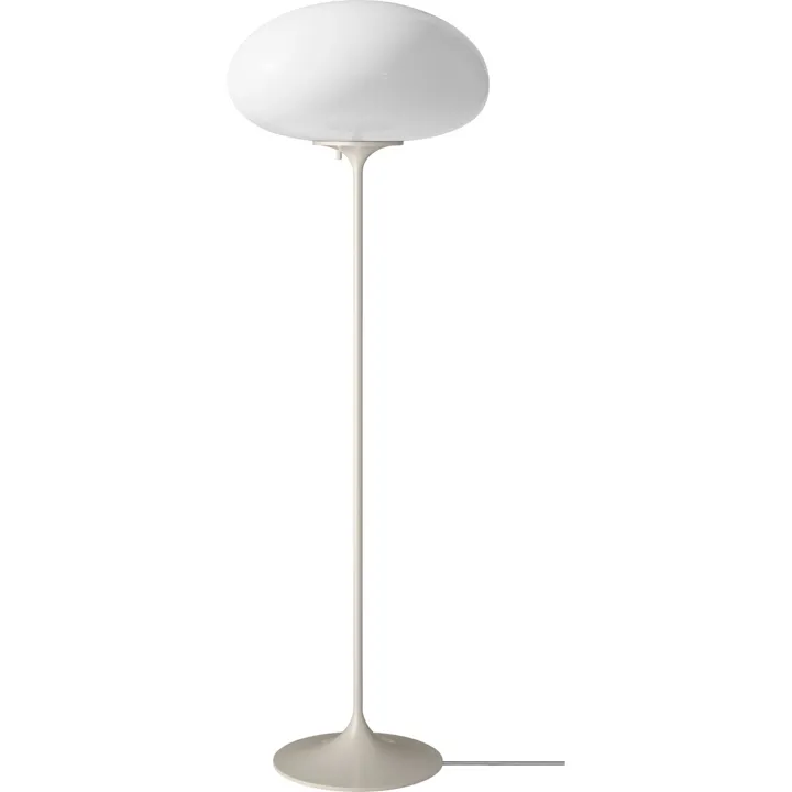 GUBI Stemlite H110 Pebble Grey/Opal – gulvlampe — produktfoto