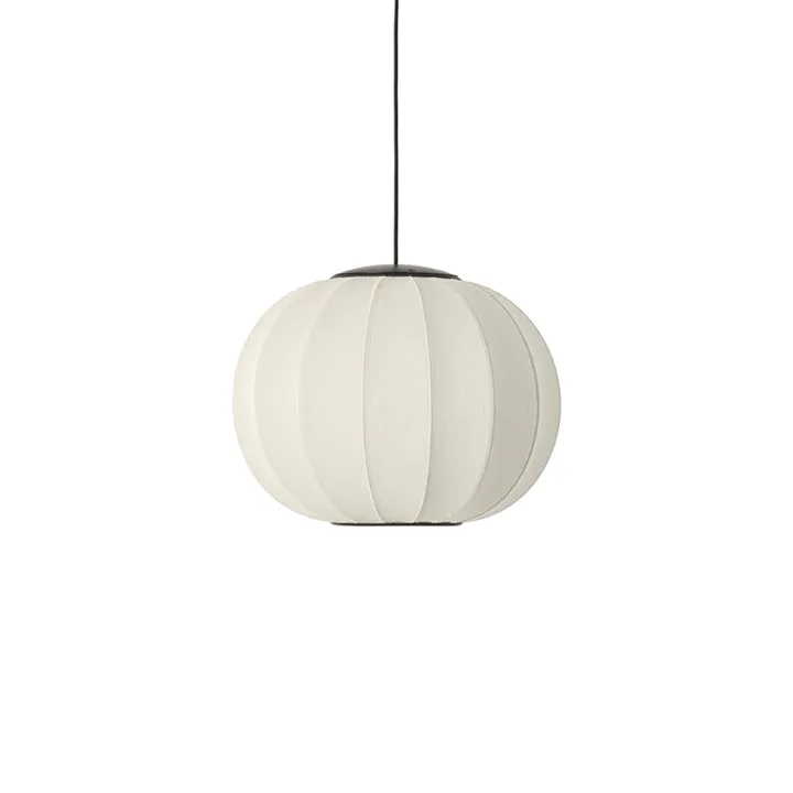 Made By Hand Knit-Wit Round Ø45 Pearl White LED – pendel — produktfoto
