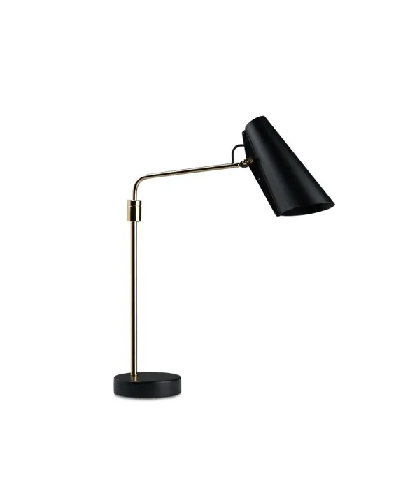 Northern Birdy Swing Sort/Messing – bordlampe — produktfoto