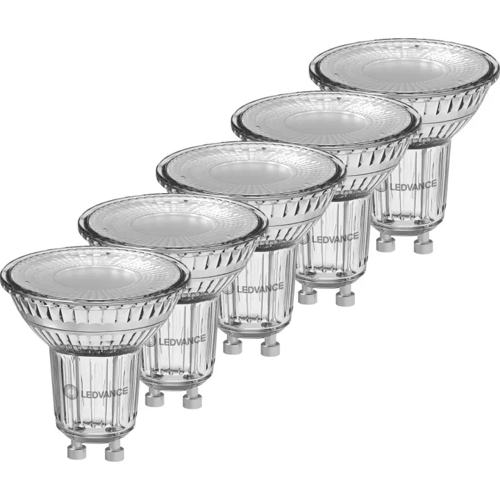 Ledvance Classic GU10 spotpære, 5 stk, 2700K, 3,7W – pære — produktfoto