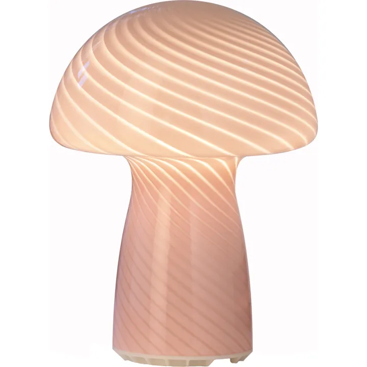 Veli Line Mushroom genopladelig , lyserød – bordlampe — produktfoto