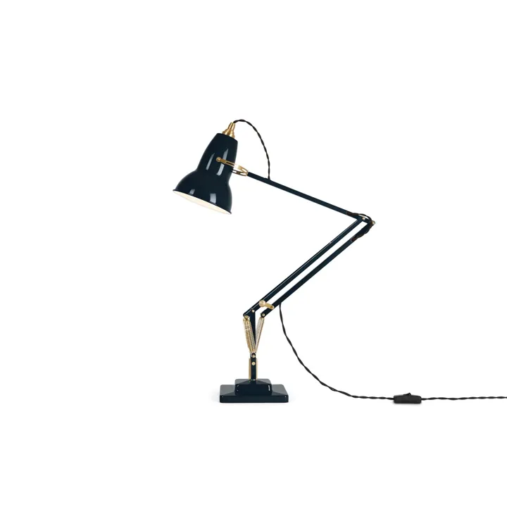 Anglepoise Original 1227 Messing/Ink Blue – bordlampe — produktfoto