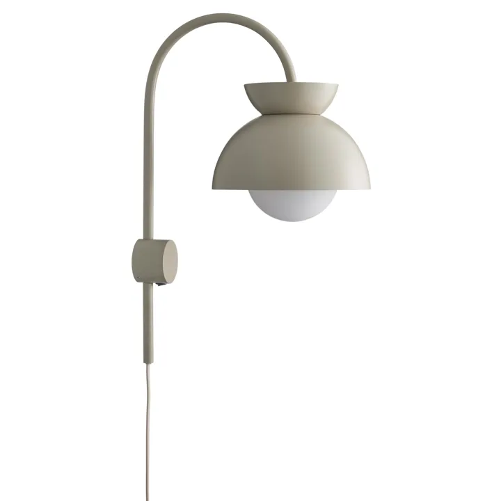 Frandsen Butterfly Mat Tan Grey – væglampe — produktfoto