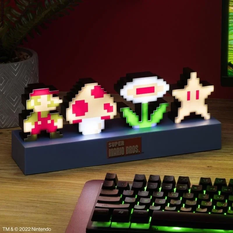 Super Mario Bros. Icons Light Lampe — produktfoto