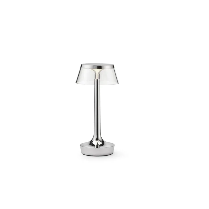 Flos Bon Jour Unplugged Krom – transportabel bordlampe — produktfoto