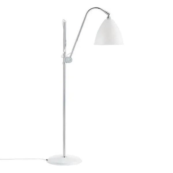 GUBI Bestlite BL3M Mat Hvid/Krom – gulvlampe — produktfoto