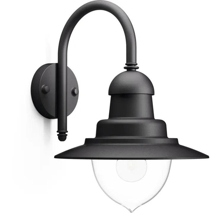 Philips myGarden Raindrop udendørs , sort – udendørs væglampe — produktfoto