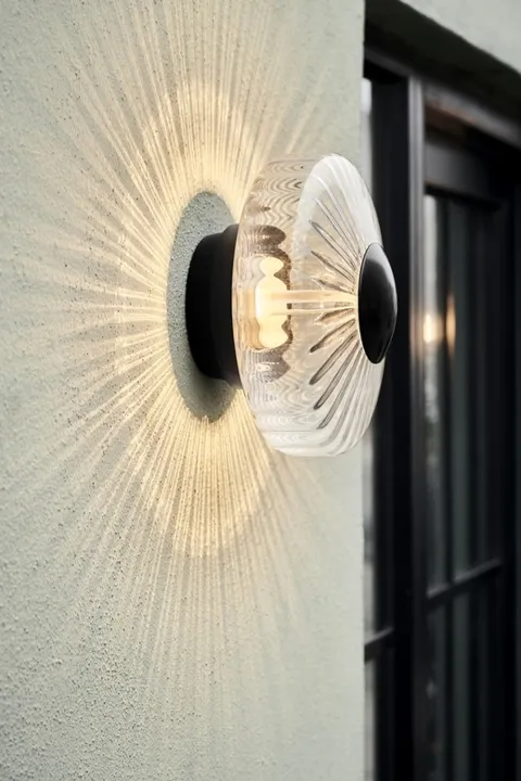 Design By Us New Wave Optic Outdoor , clear – væglampe — produktfoto