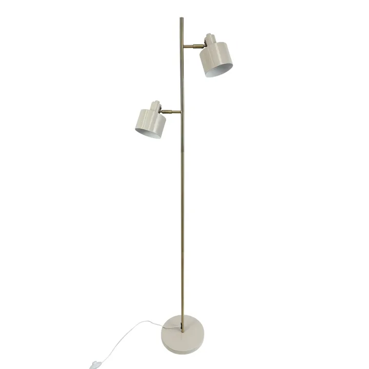 Dyberg Larsen Ocean Beige/Messing – gulvlampe — produktfoto