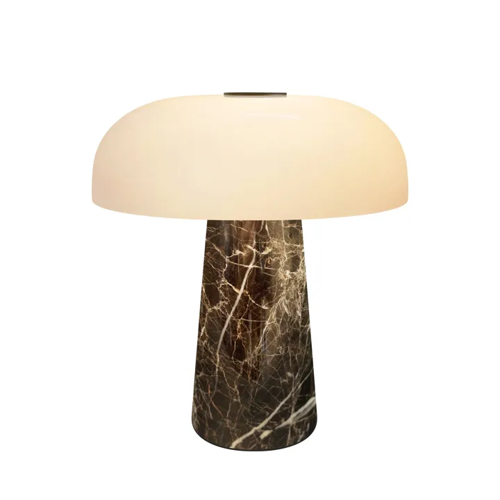 Design For The People Glossy Mini Gråbrun – transportabel bordlampe — produktfoto