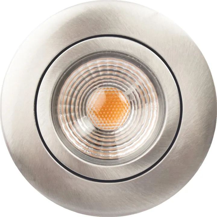 Scan Products Claudia Loop indbygningsspot, 3000K, børstet aluminium – indbygningsspot — produktfoto