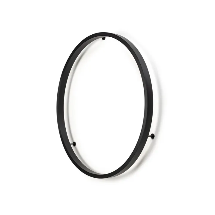 Ilti Luce Zirkol Circle Wall Sort Ø100 2700K – væglampe — produktfoto