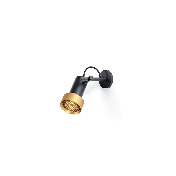 Trizo21 Trizo 21 2Thirty-W1 Honeycomb Sort/Guld Ring – væglampe — produktfoto