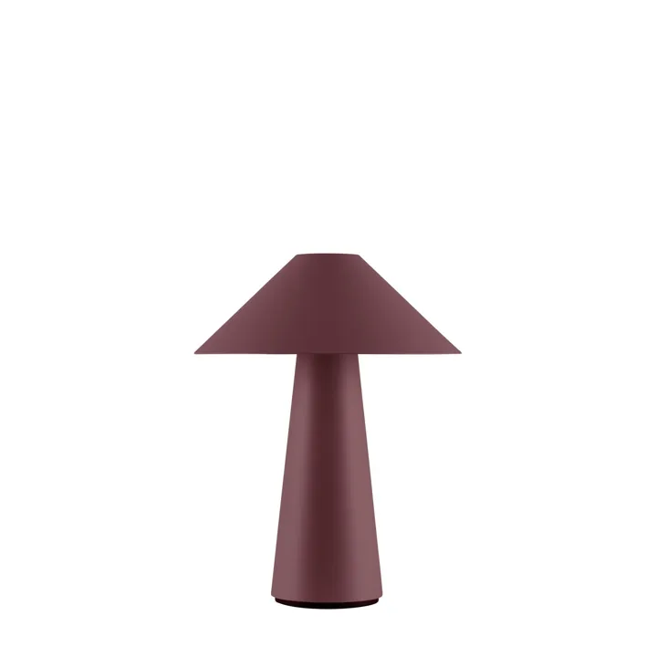 Globen Lighting Cannes Burgundy – transportabel bordlampe — produktfoto