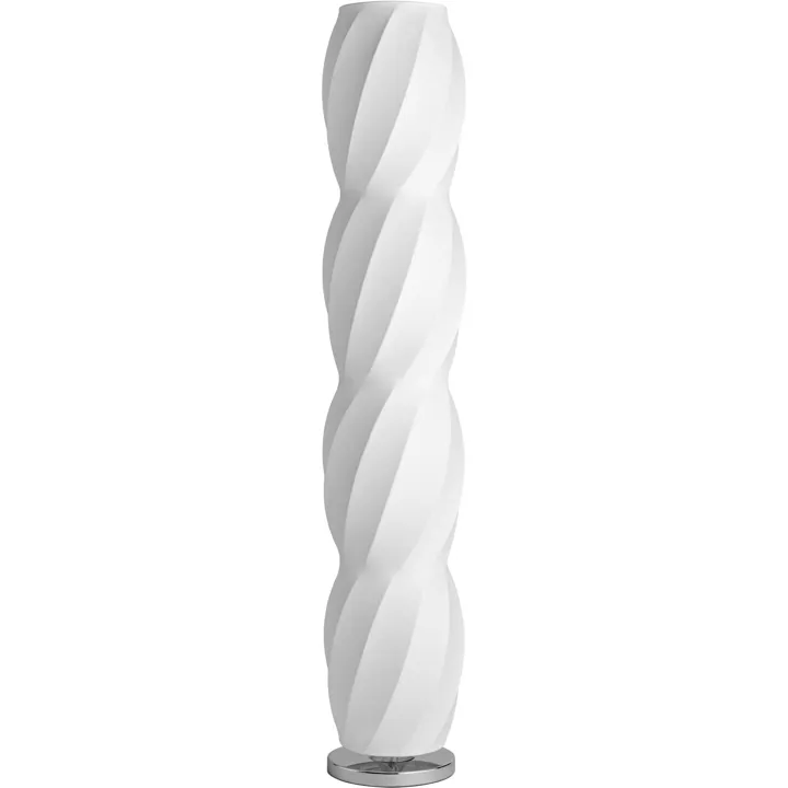 Decotique Cocoon Hvid/Krom – gulvlampe — produktfoto