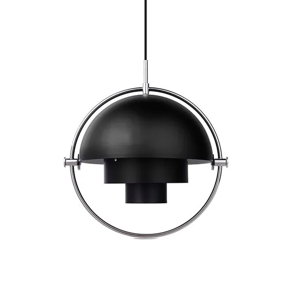 GUBI Multi-Lite Krom & Sort – pendel — produktfoto