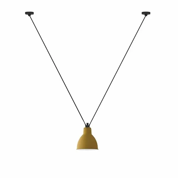La Lampe Gras N323 Mat Gul Round – pendel — produktfoto