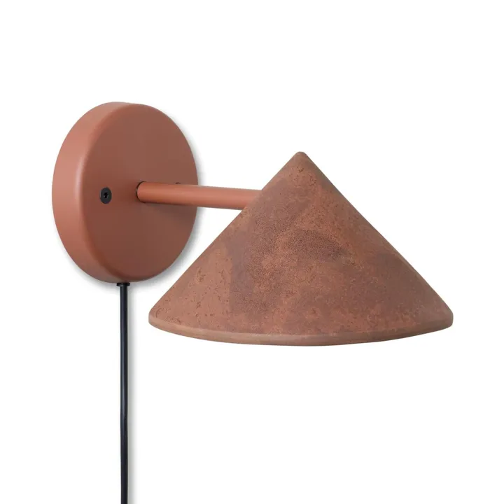 Mater Terra Coffee Waste Light Rust Red – væglampe — produktfoto