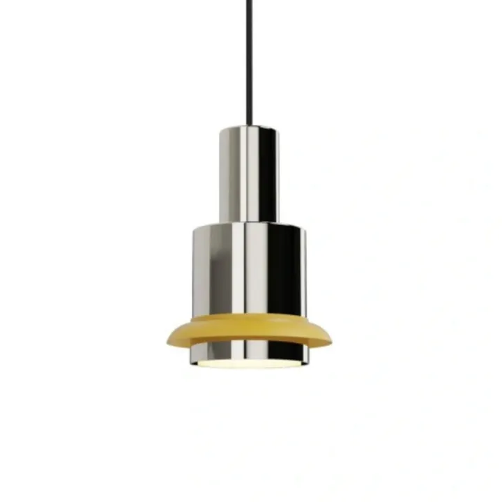 DCW Editions Chaumont Ø19 - Chrome/ gul - DCW éditions – pendel — produktfoto