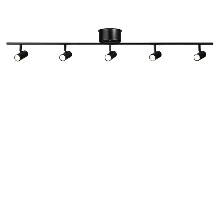 Belid Cato Skinne m/ 5 Spotlights Mat Sort – spot — produktfoto