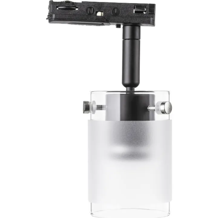 Global Tubular 1F skinnespot, sort/glas – spot — produktfoto